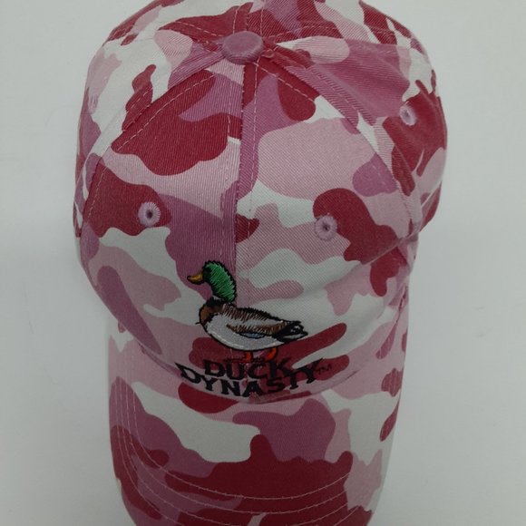 A&E Official Duck Dynasty‎ Pink Camo Snap Back Cap Unisex Hat OSFM Embroidered - Picture 5 of 12